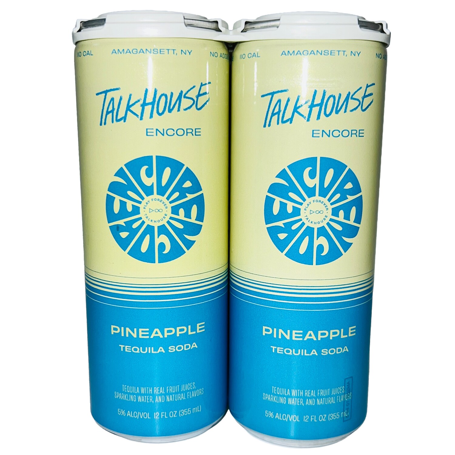 Talkhouse Encore Tequila Soda, Pineapple, Cans